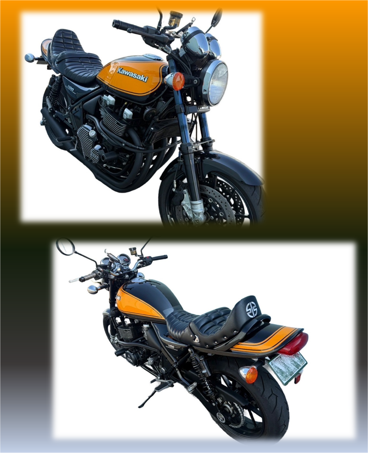 ゼファー1100バイクシート張替え
