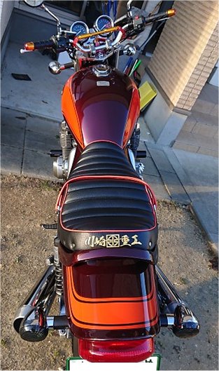 バイクシート装着が象　ゼファー1100