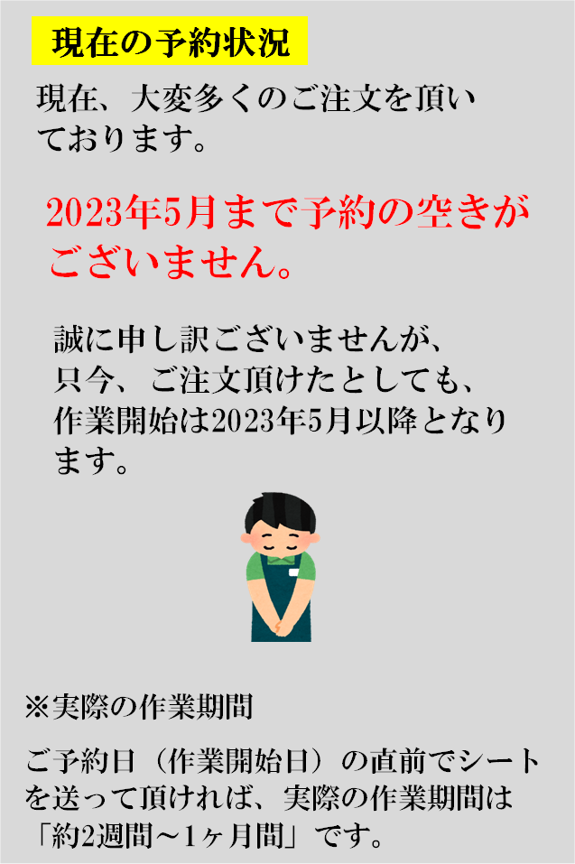 予約状況の説明