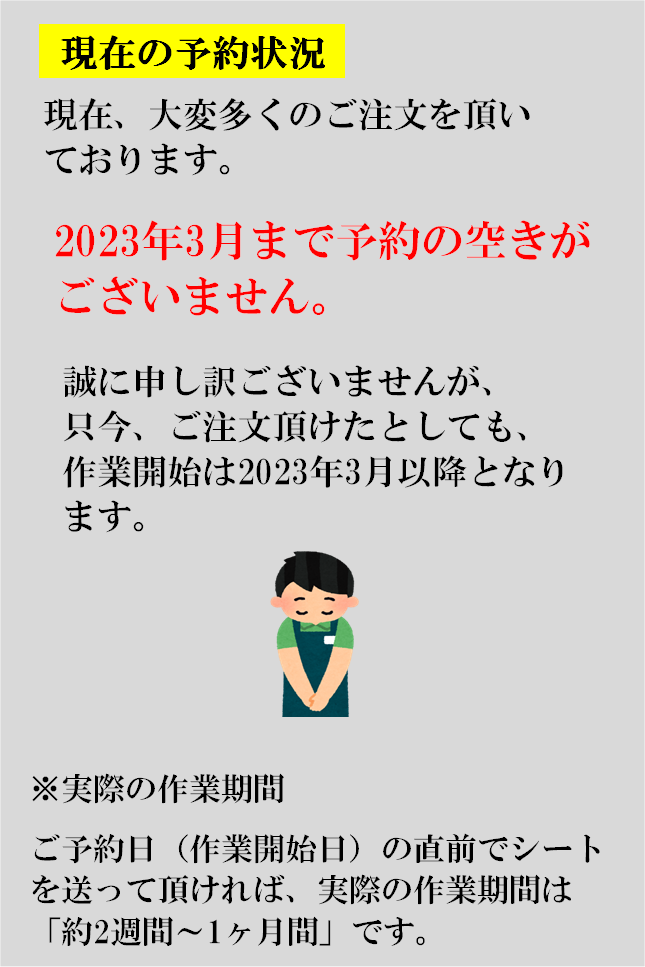 予約状況の説明