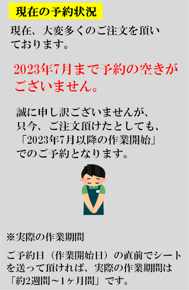 予約状況の説明