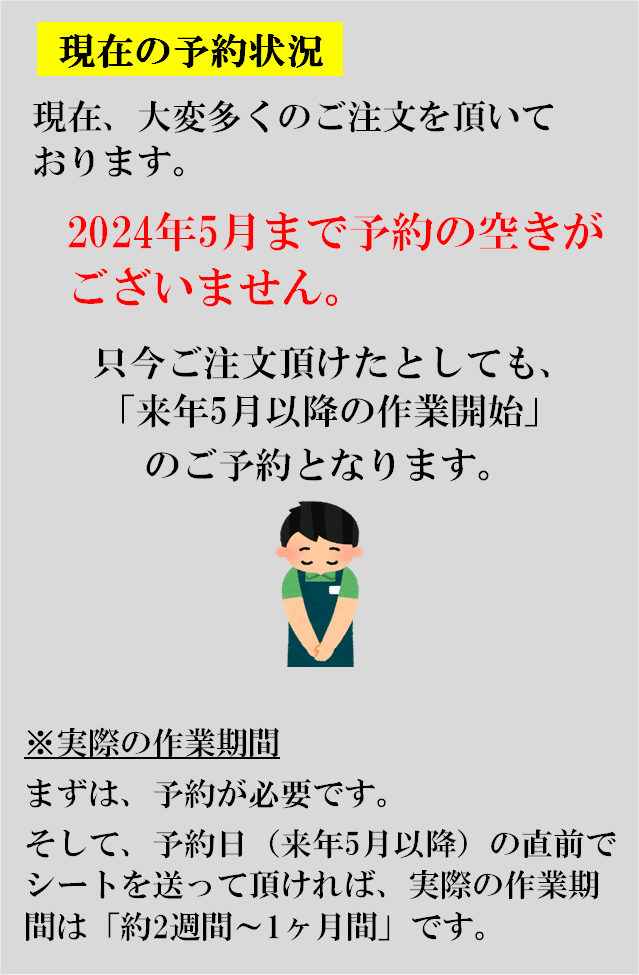 予約状況の説明