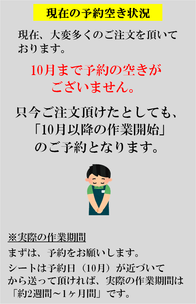 予約状況の説明