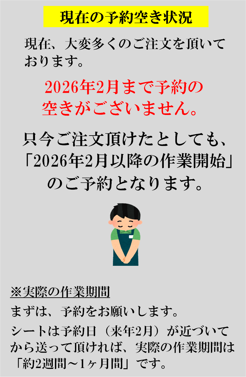 予約状況の説明
